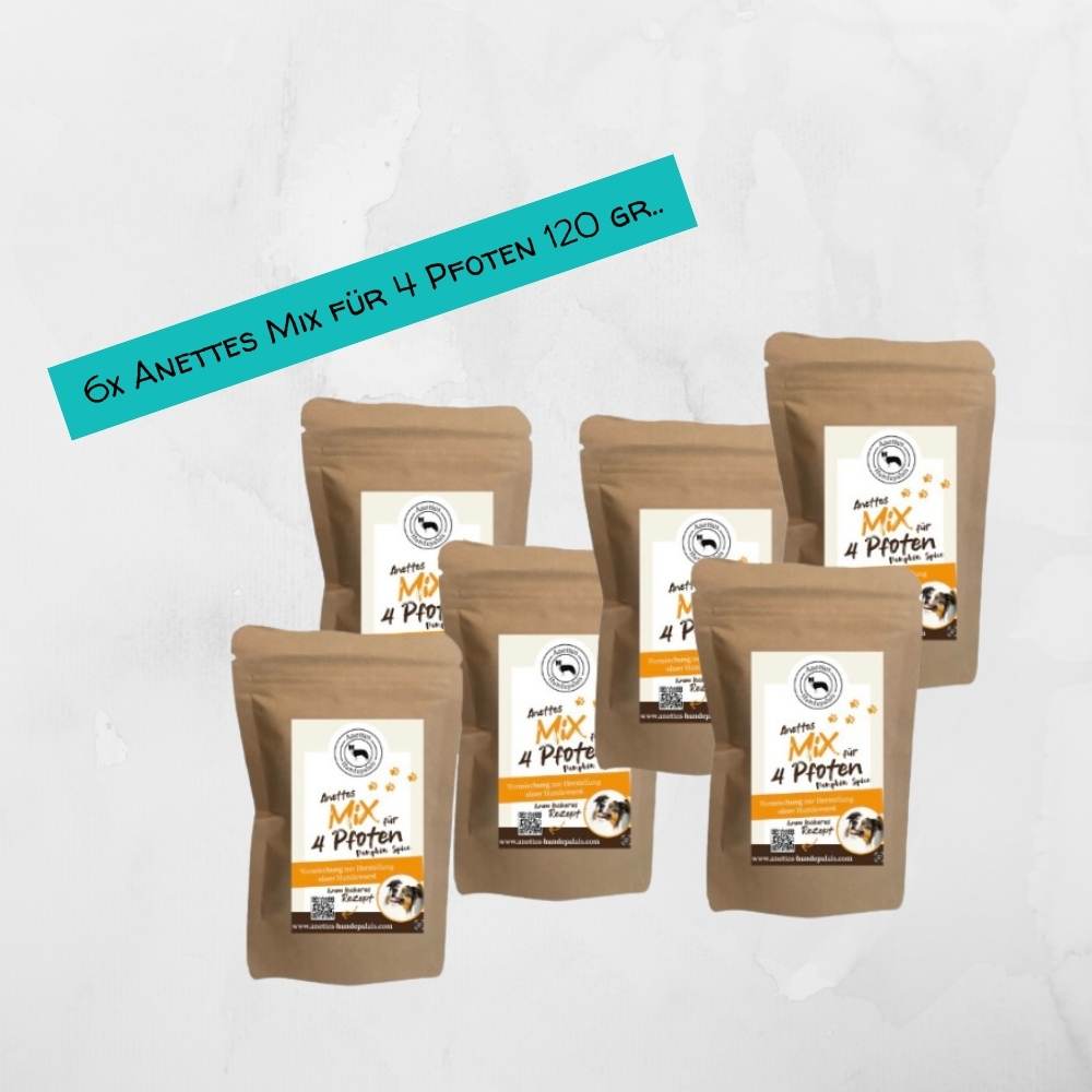 6 Packungen Anettes Mix für 4 Pfoten