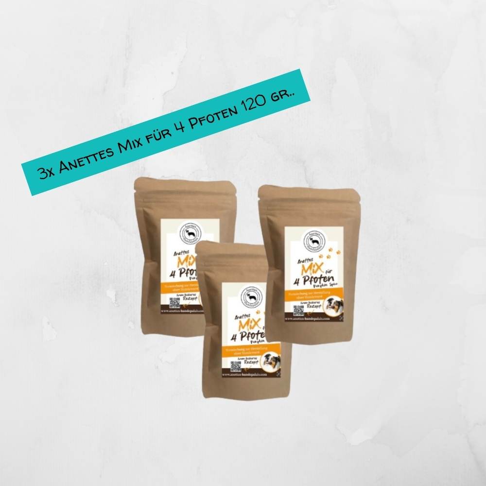 3 Packungen Anettes Mix für 4 Pfoten