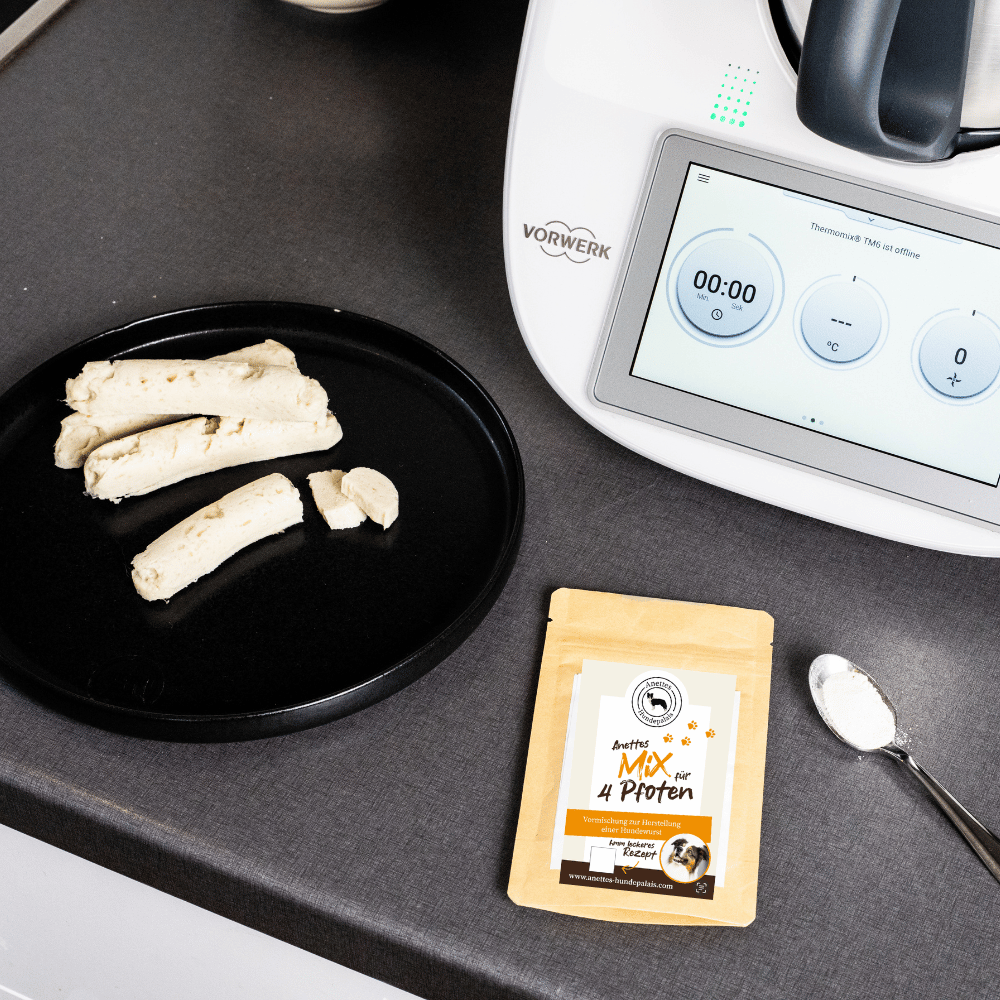 Hundewurst mit Anettes Mix für 4 Pfoten und dem Thermomix